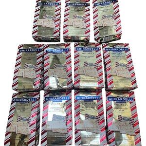 Ardell Peppermint Bark Squares - Festive Red and White